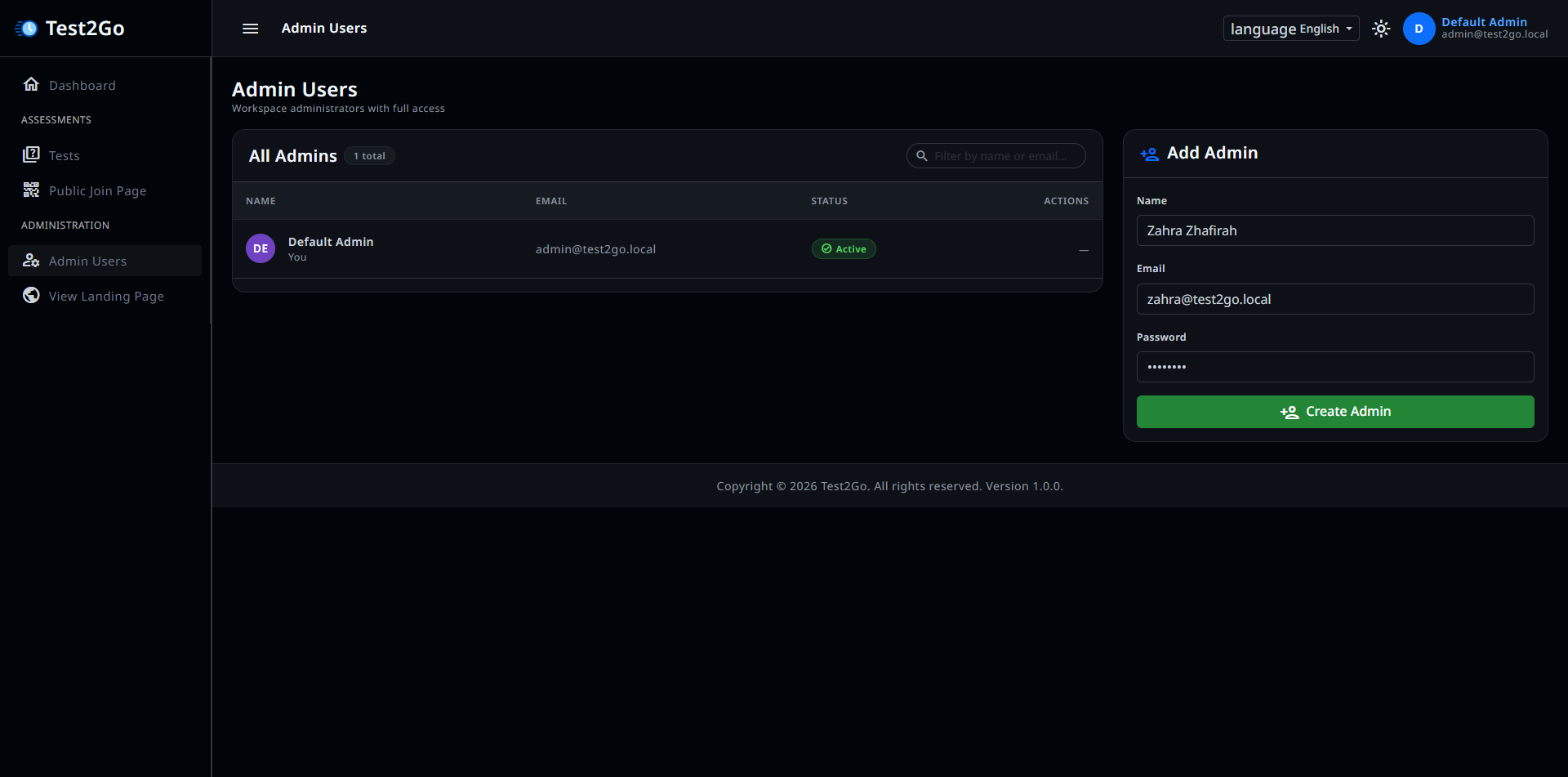 Add User Form